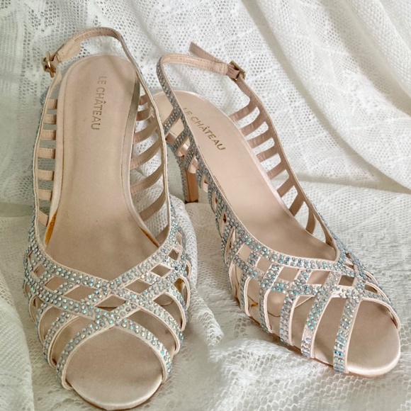 Crystal Studded Bridal/Party Shoes - Picture 2 of 8